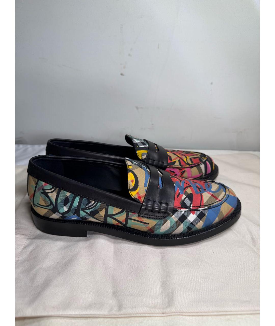 BURBERRY Мульти кожаные лоферы, фото 6