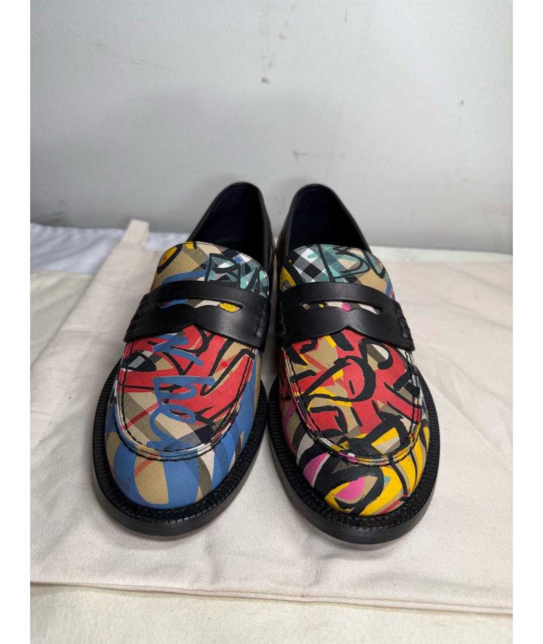 BURBERRY Мульти кожаные лоферы, фото 2