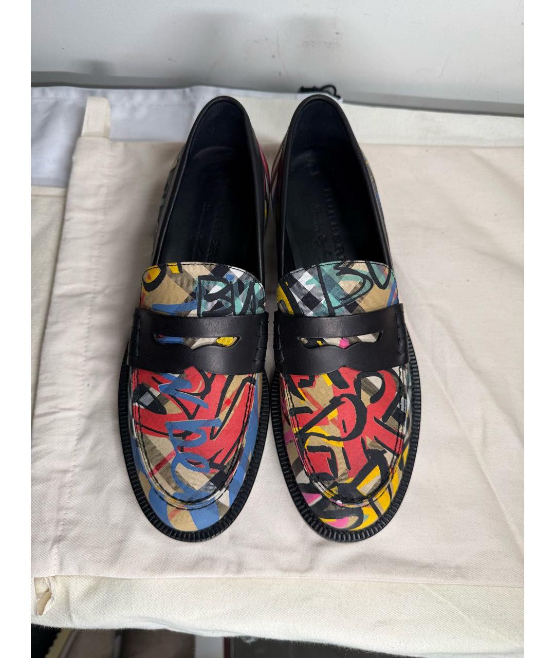 BURBERRY Мульти кожаные лоферы, фото 3