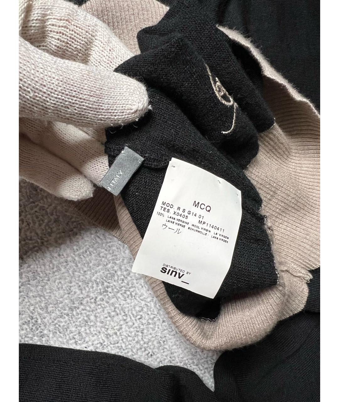 ALEXANDER MCQUEEN Черный шерстяной джемпер / свитер, фото 8