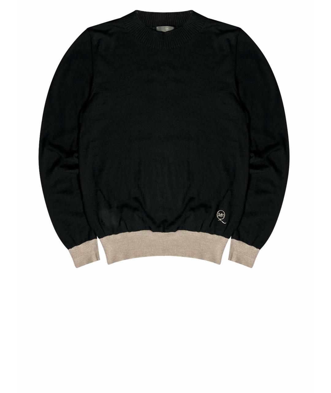 ALEXANDER MCQUEEN Черный шерстяной джемпер / свитер, фото 1