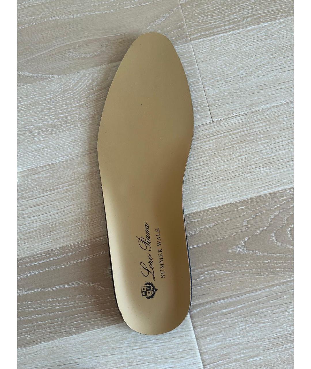 LORO PIANA Коричневые замшевые лоферы, фото 5