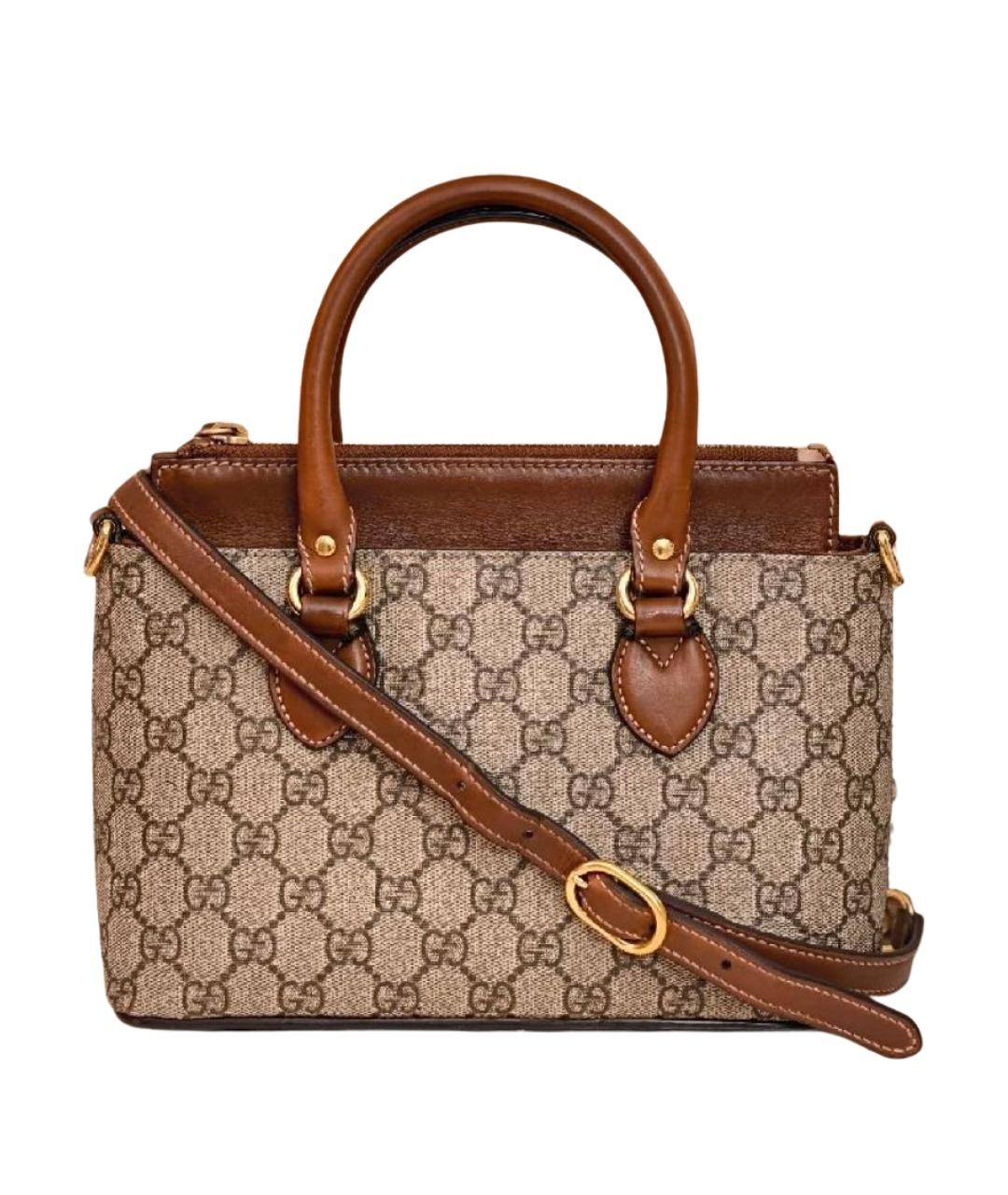 GUCCI Бежевая сумка с короткими ручками, фото 1