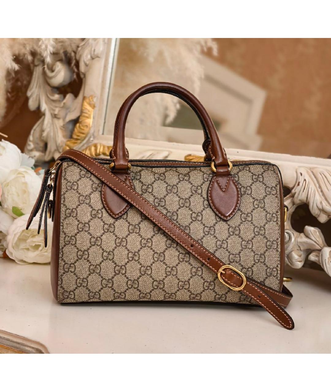 GUCCI Бежевая сумка с короткими ручками, фото 9