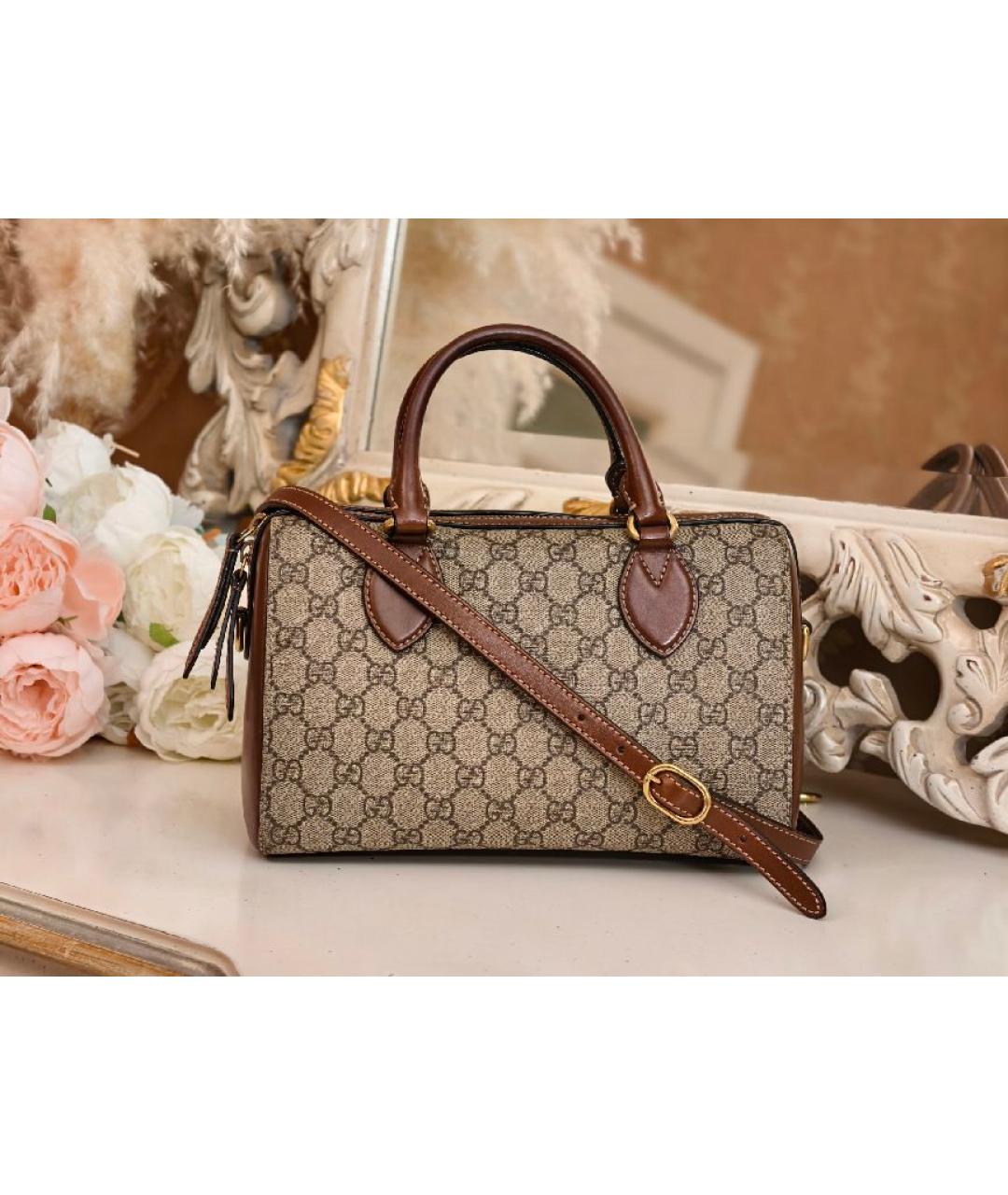 GUCCI Бежевая сумка с короткими ручками, фото 8