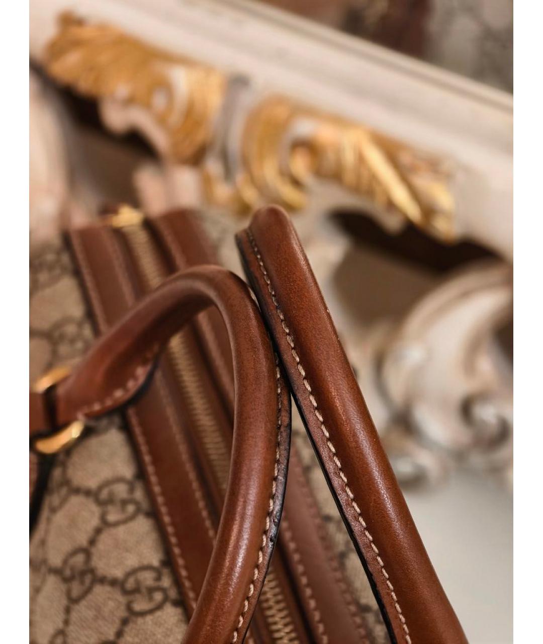 GUCCI Бежевая сумка с короткими ручками, фото 7