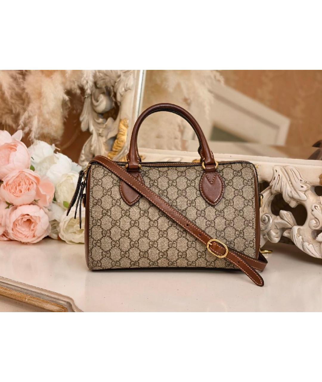 GUCCI Бежевая сумка с короткими ручками, фото 2