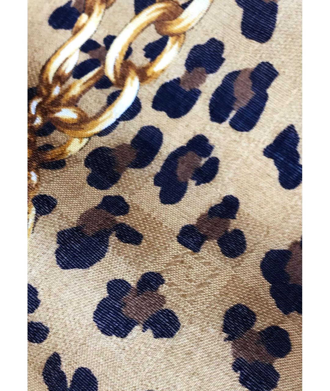 FENDI Золотой хлопковый платок, фото 4