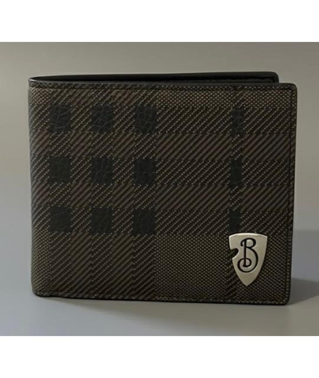 BURBERRY Коричневый кожаный кошелек, фото 9