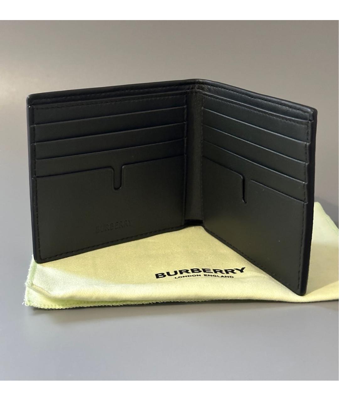 BURBERRY Коричневый кожаный кошелек, фото 6