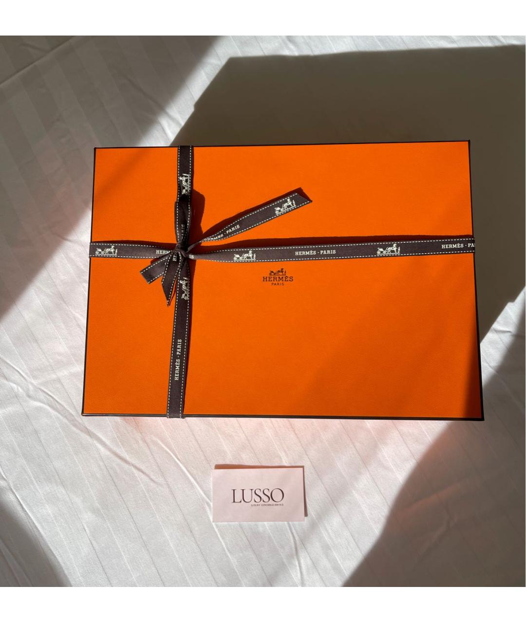 HERMES Бежевая тканевая сумка через плечо, фото 3