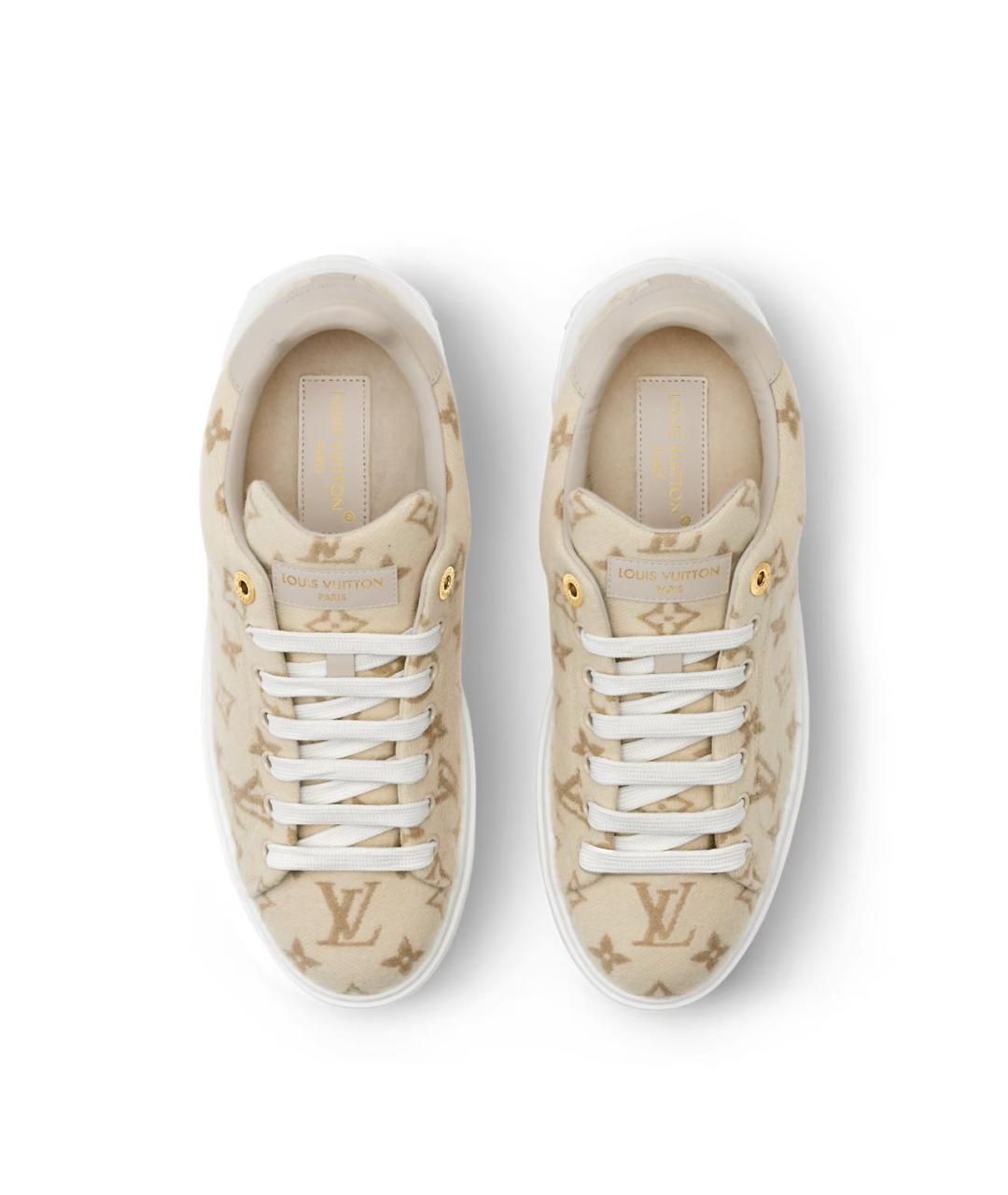 LOUIS VUITTON Бежевые кеды, фото 3