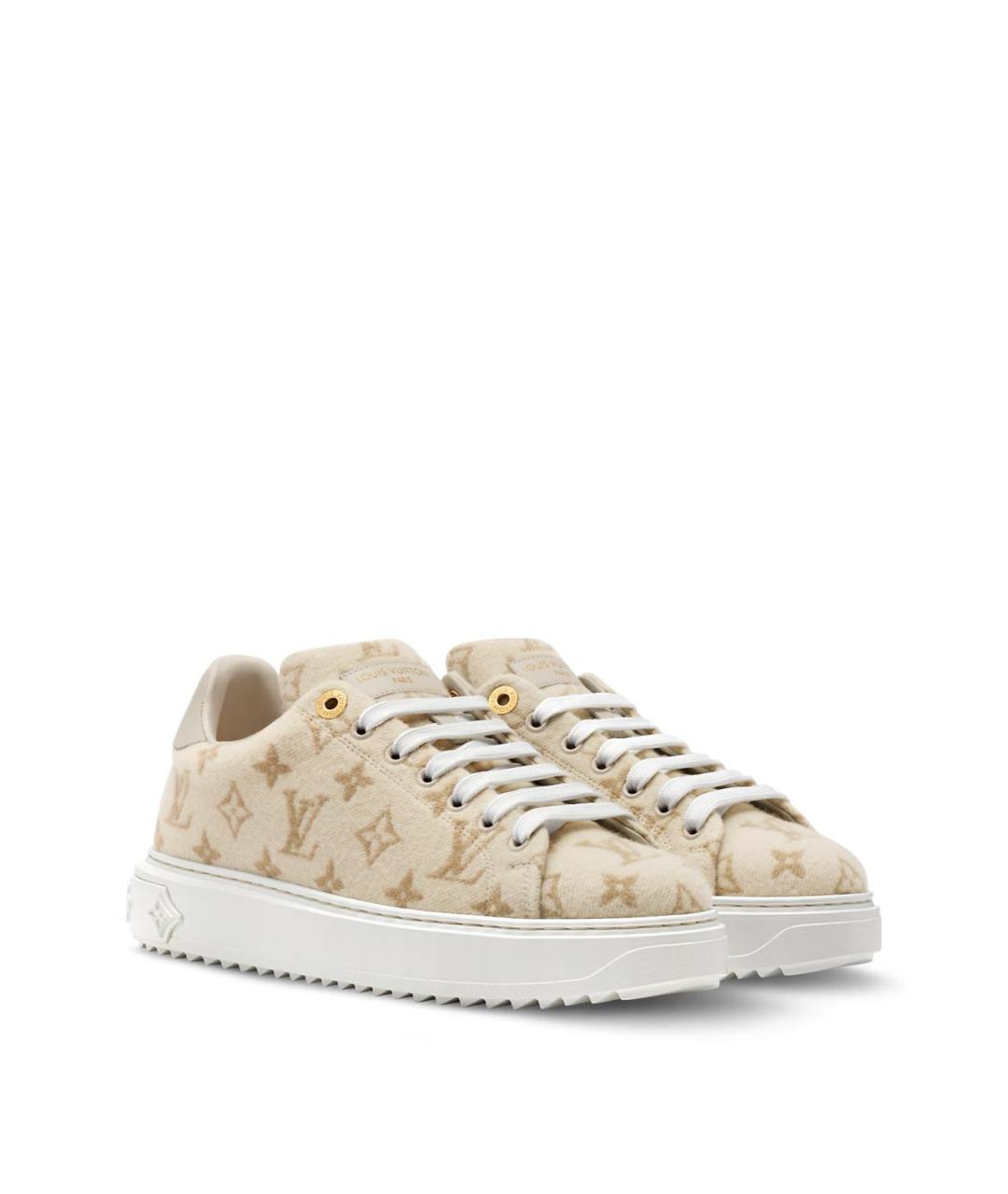 LOUIS VUITTON Бежевые кеды, фото 2