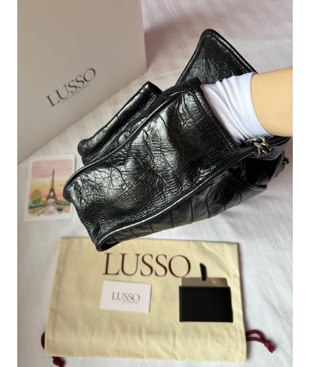 SAINT LAURENT Черная кожаная сумка через плечо, фото 6