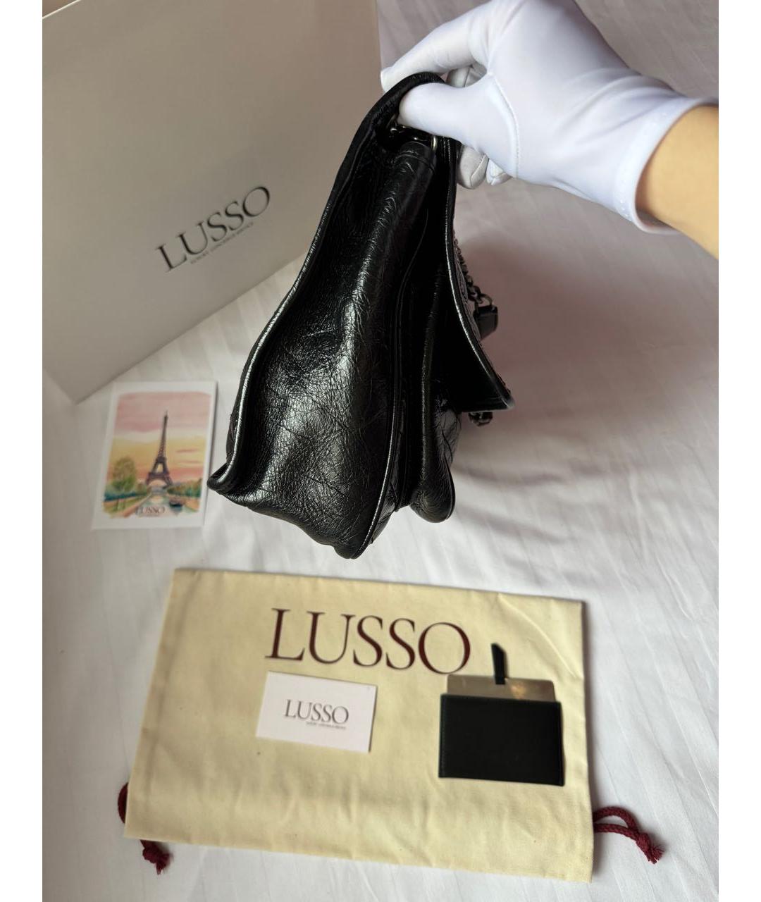 SAINT LAURENT Черная кожаная сумка через плечо, фото 7