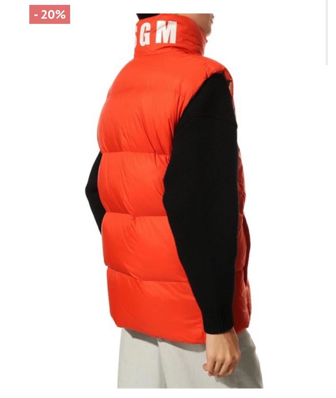 MSGM Красный жилет, фото 2