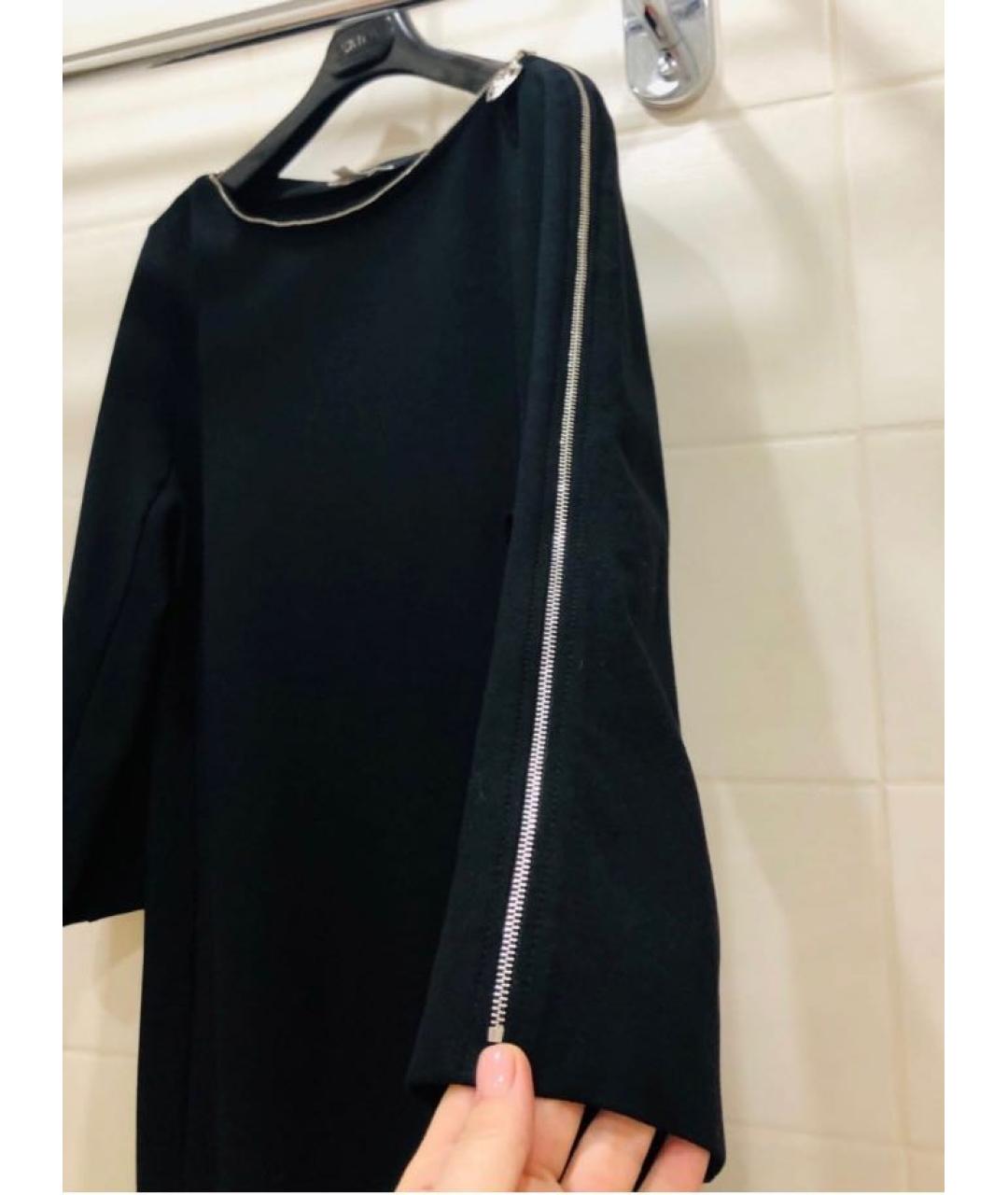 ESCADA Черное вискозное повседневное платье, фото 3