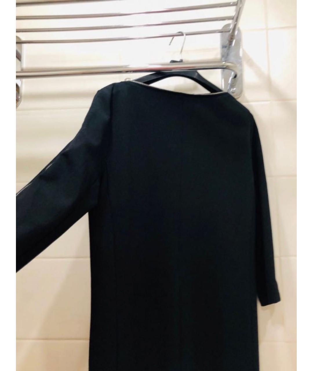 ESCADA Черное вискозное повседневное платье, фото 2