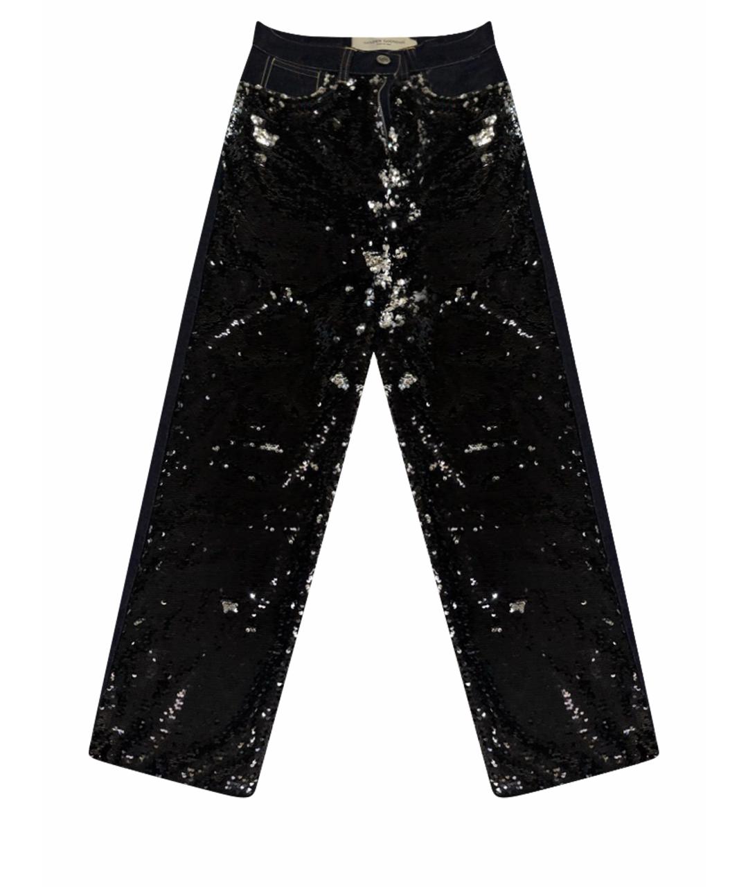 GOLDEN GOOSE DELUXE BRAND Синие хлопковые прямые джинсы, фото 1