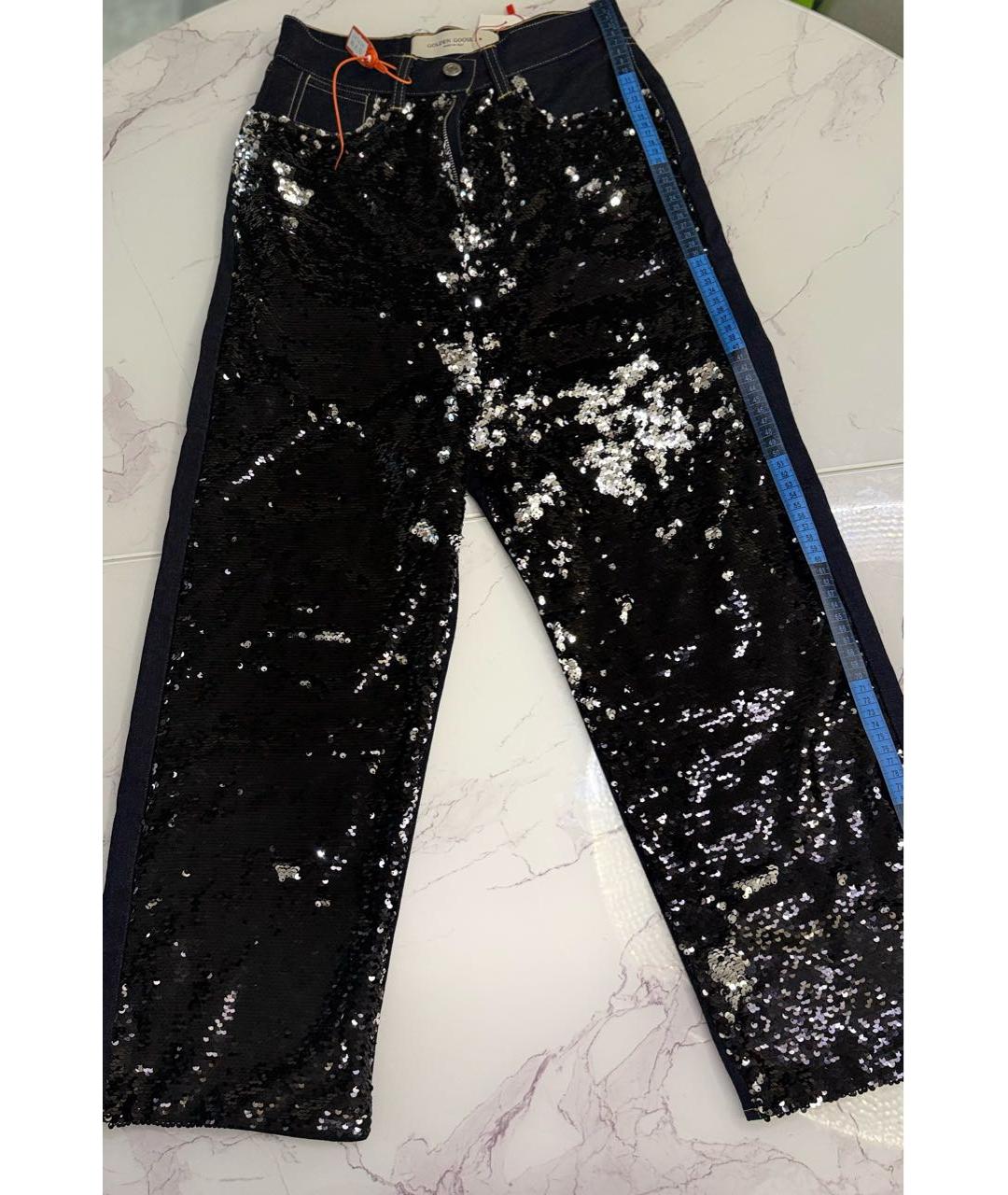 GOLDEN GOOSE DELUXE BRAND Синие хлопковые прямые джинсы, фото 5