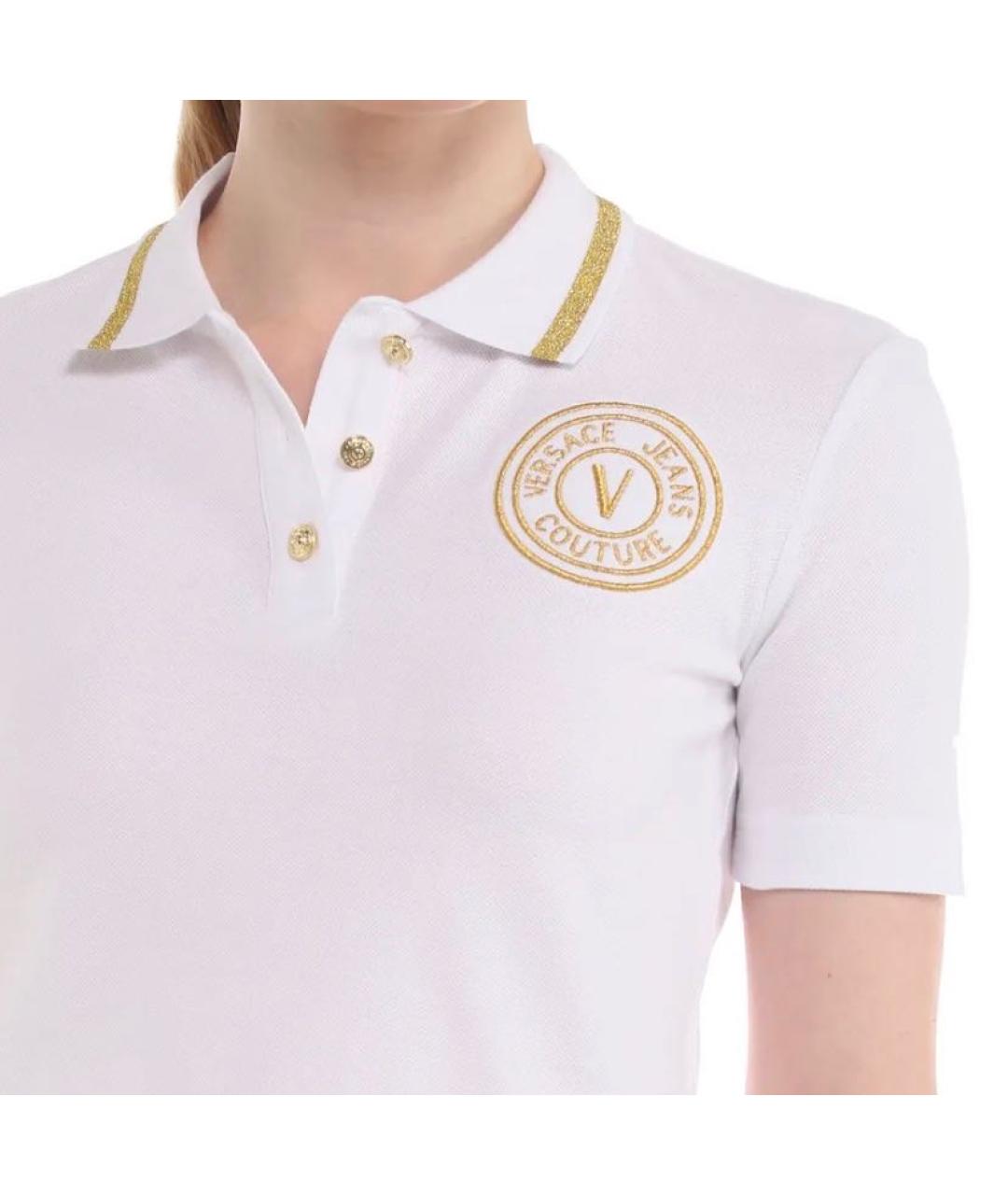 VERSACE JEANS COUTURE Белая хлопковая футболка, фото 2