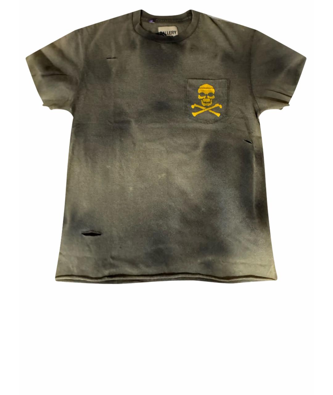 Gallery Dept Антрацитовая хлопковая футболка, фото 1