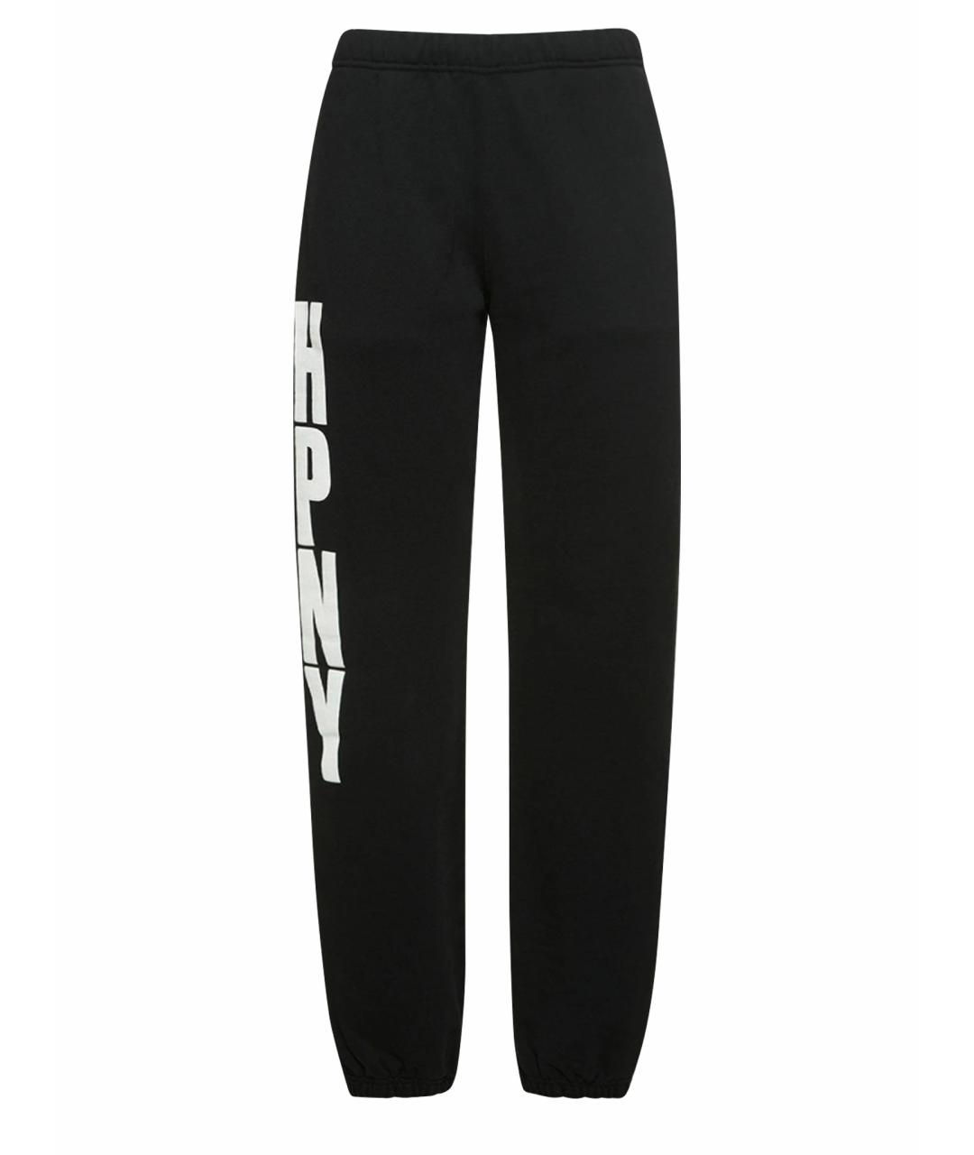 HERON PRESTON Черные хлопковые повседневные брюки, фото 1