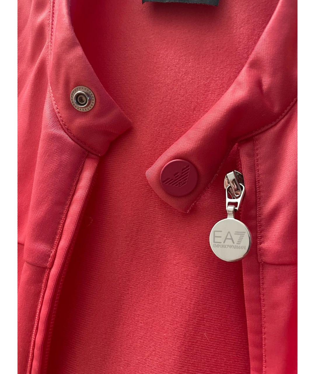 EA7 Розовый атласный джемпер / свитер, фото 5