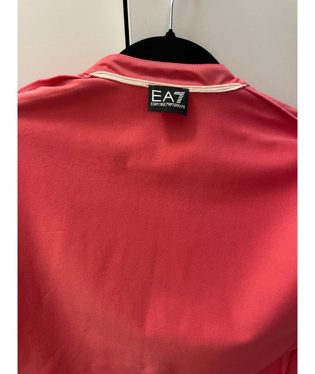 EA7 Розовый атласный джемпер / свитер, фото 3