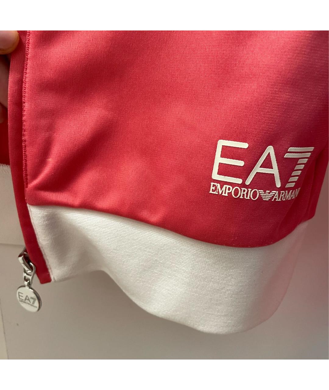 EA7 Розовый атласный джемпер / свитер, фото 4