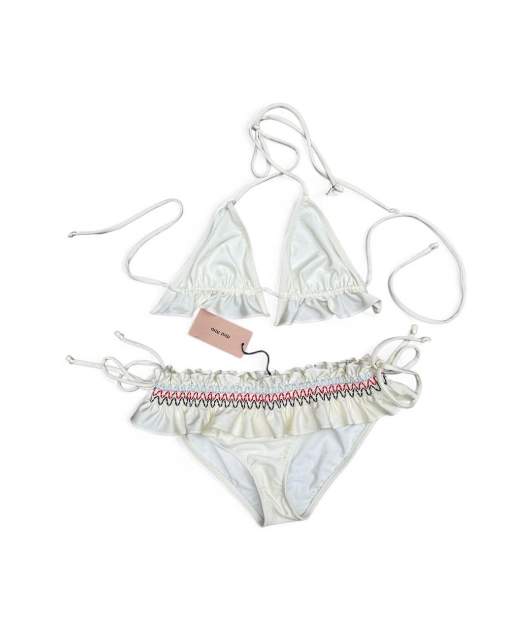 MIU MIU Белый полиамидовый купальник, фото 1