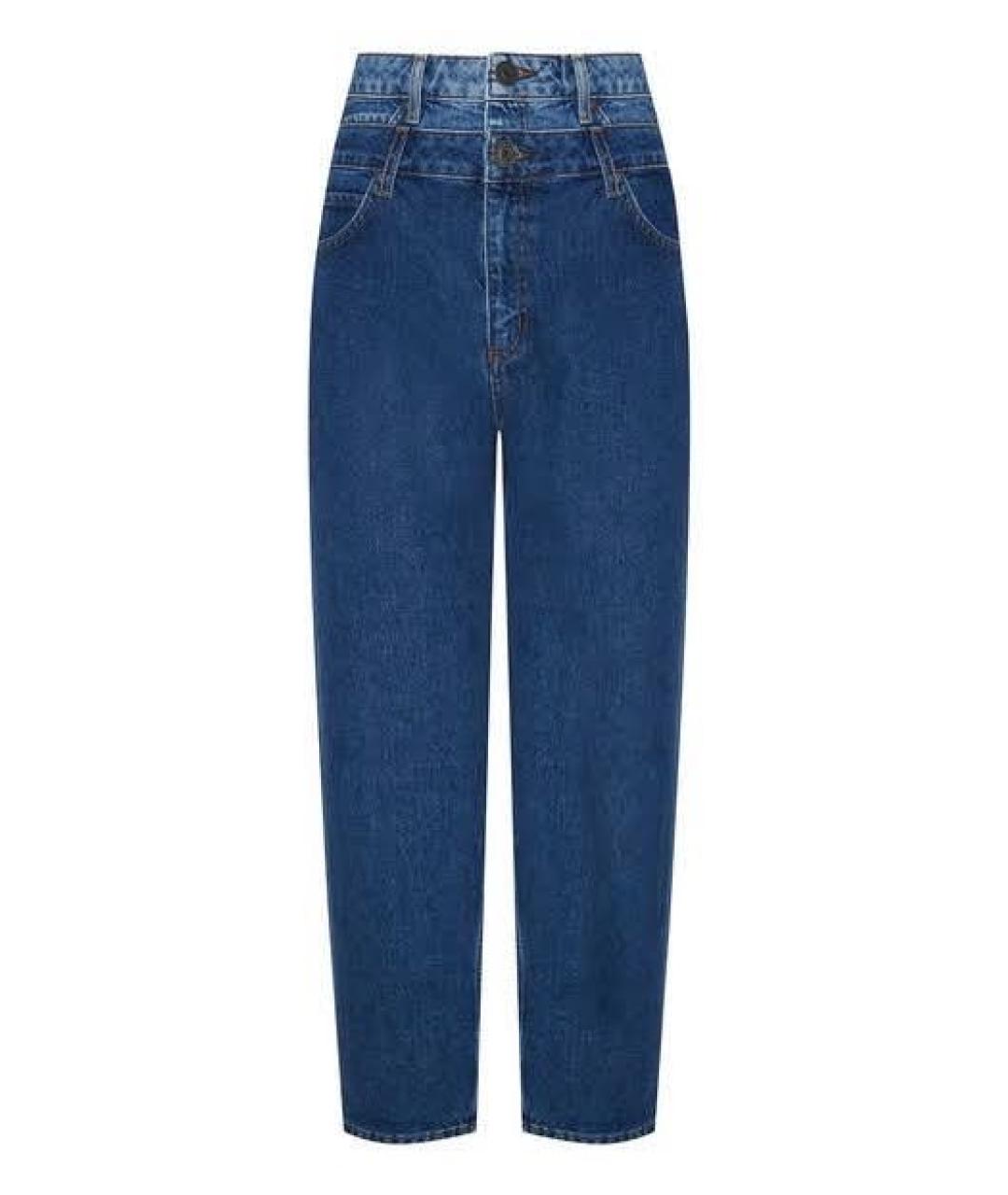 SANDRO Темно-синие хлопковые прямые джинсы, фото 1