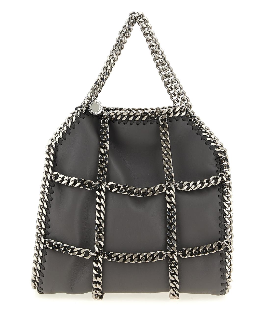 STELLA MCCARTNEY Серая сумка тоут из искусственной кожи, фото 1