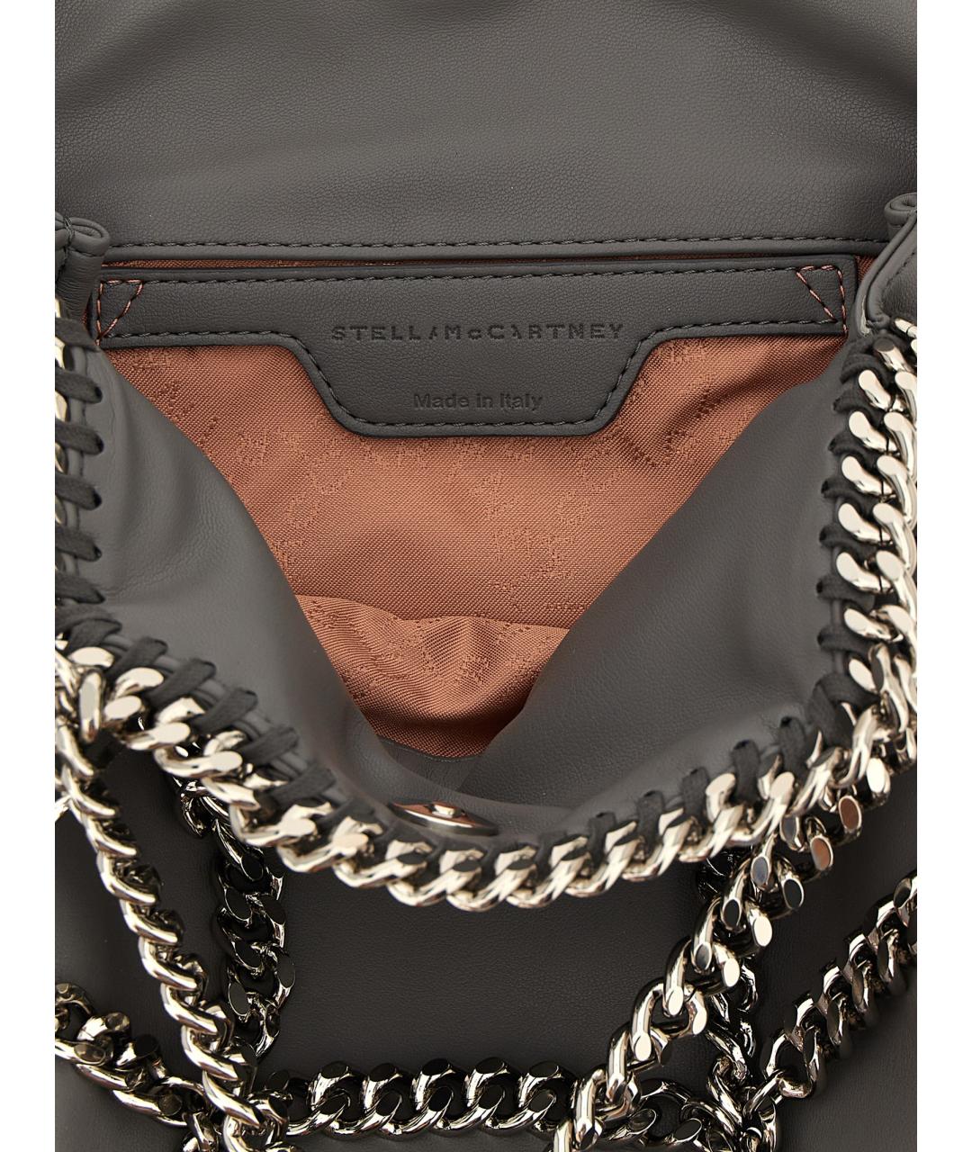 STELLA MCCARTNEY Серая сумка тоут из искусственной кожи, фото 4