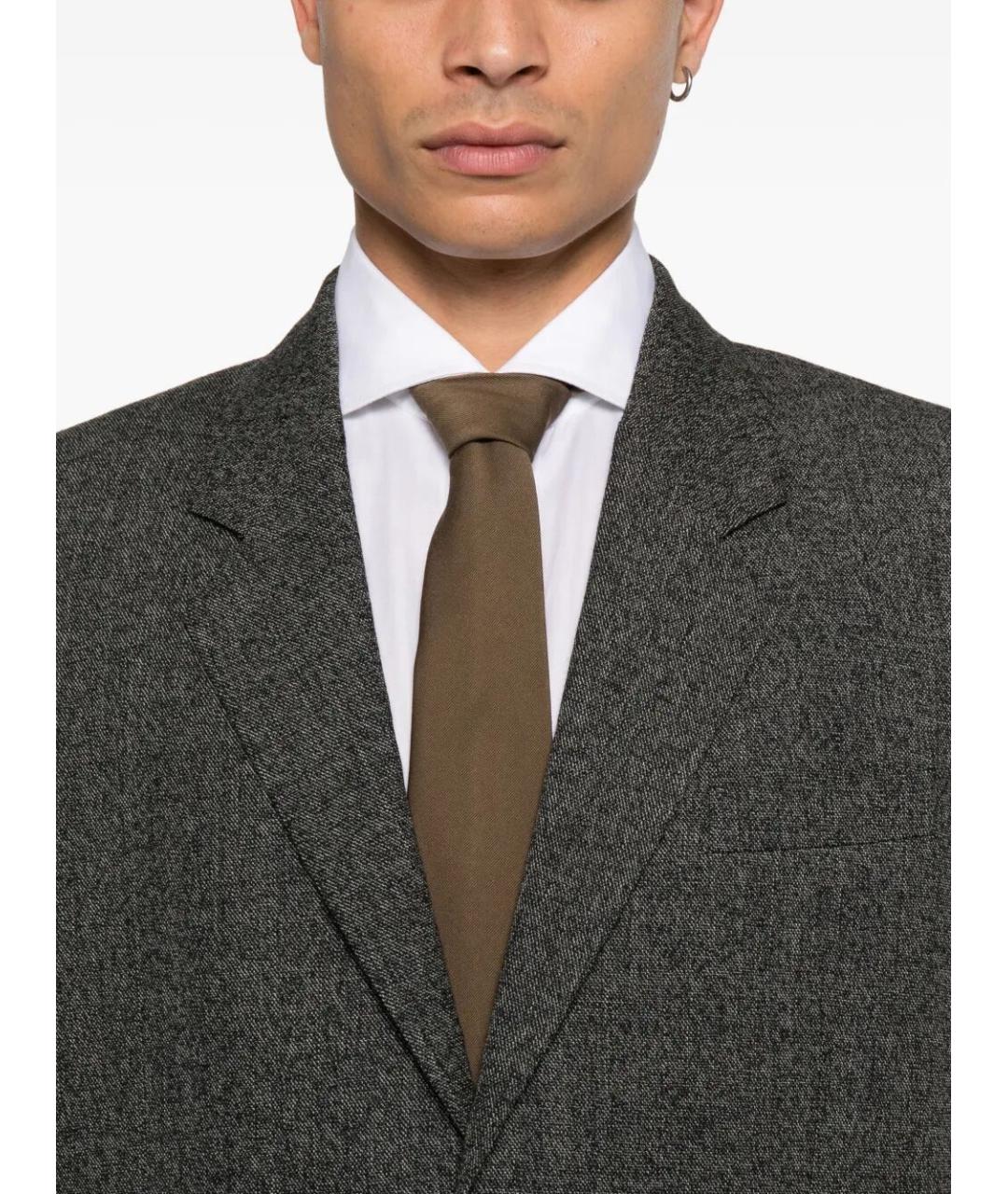 GUCCI Серый шерстяной пиджак, фото 3