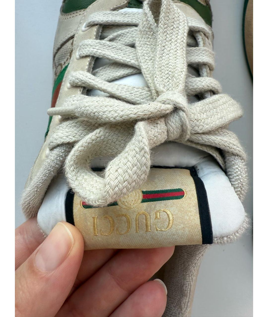 GUCCI Зеленые кроссовки, фото 8