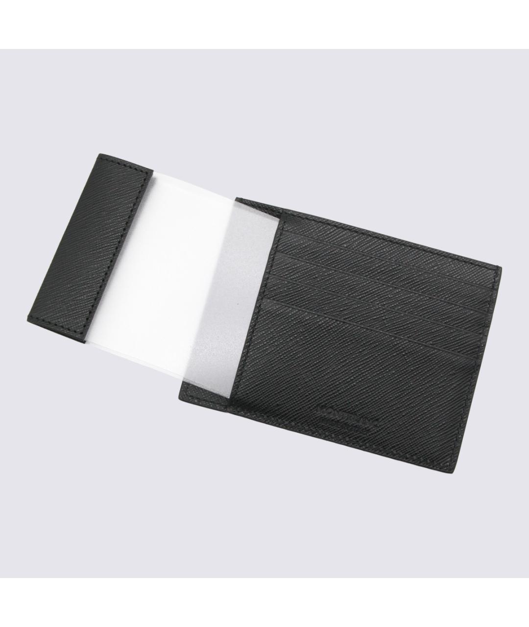 MONTBLANC Черный кожаный кардхолдер, фото 3