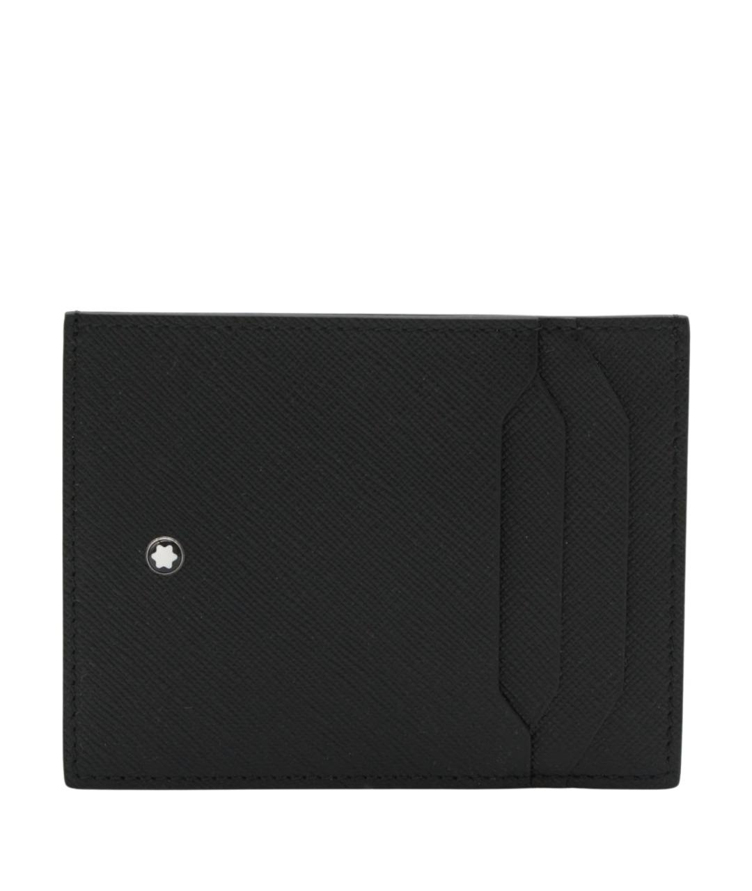MONTBLANC Черный кожаный кардхолдер, фото 1