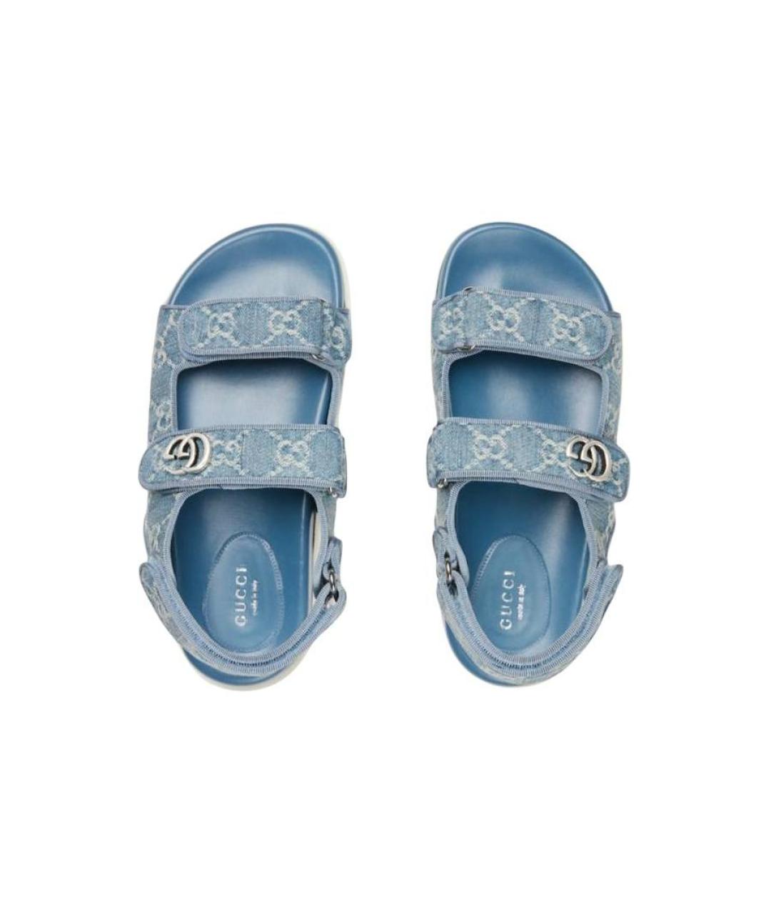 GUCCI Синие сандалии, фото 4