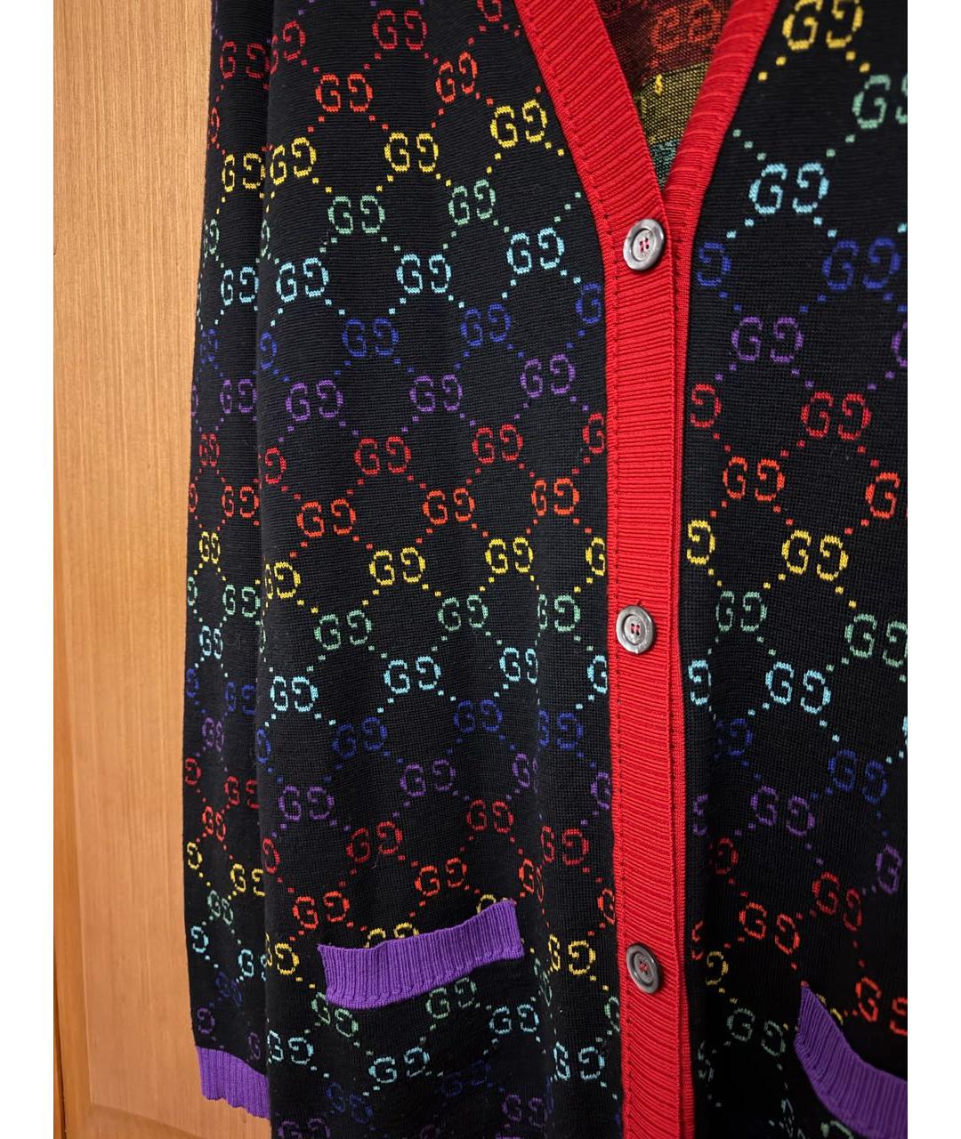 GUCCI Мульти шерстяной кардиган, фото 4