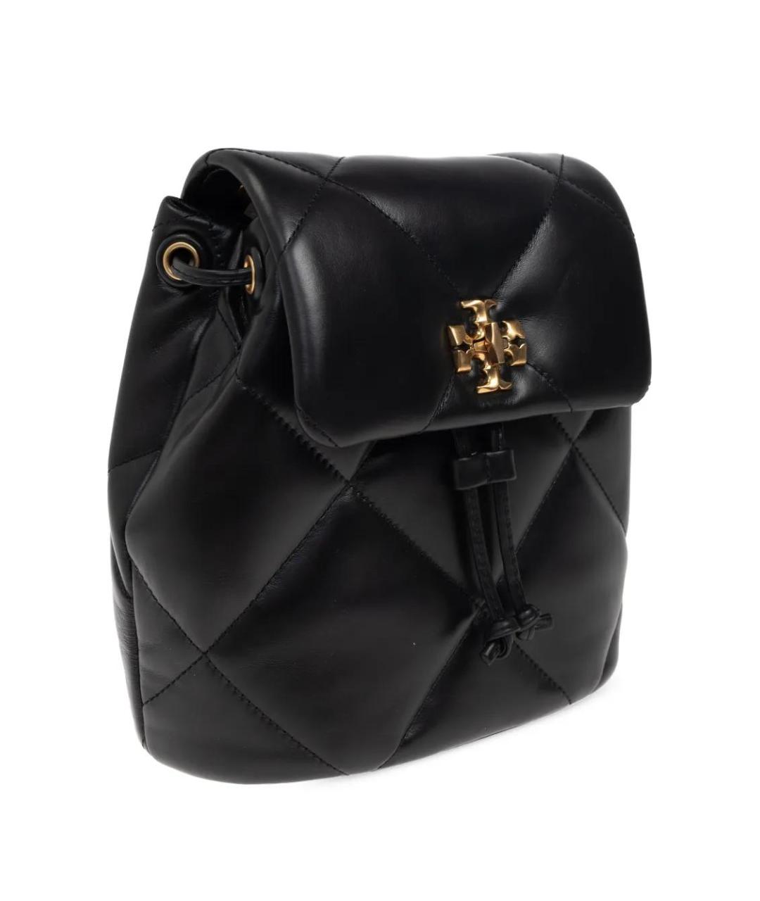 TORY BURCH Черный кожаный рюкзак, фото 4