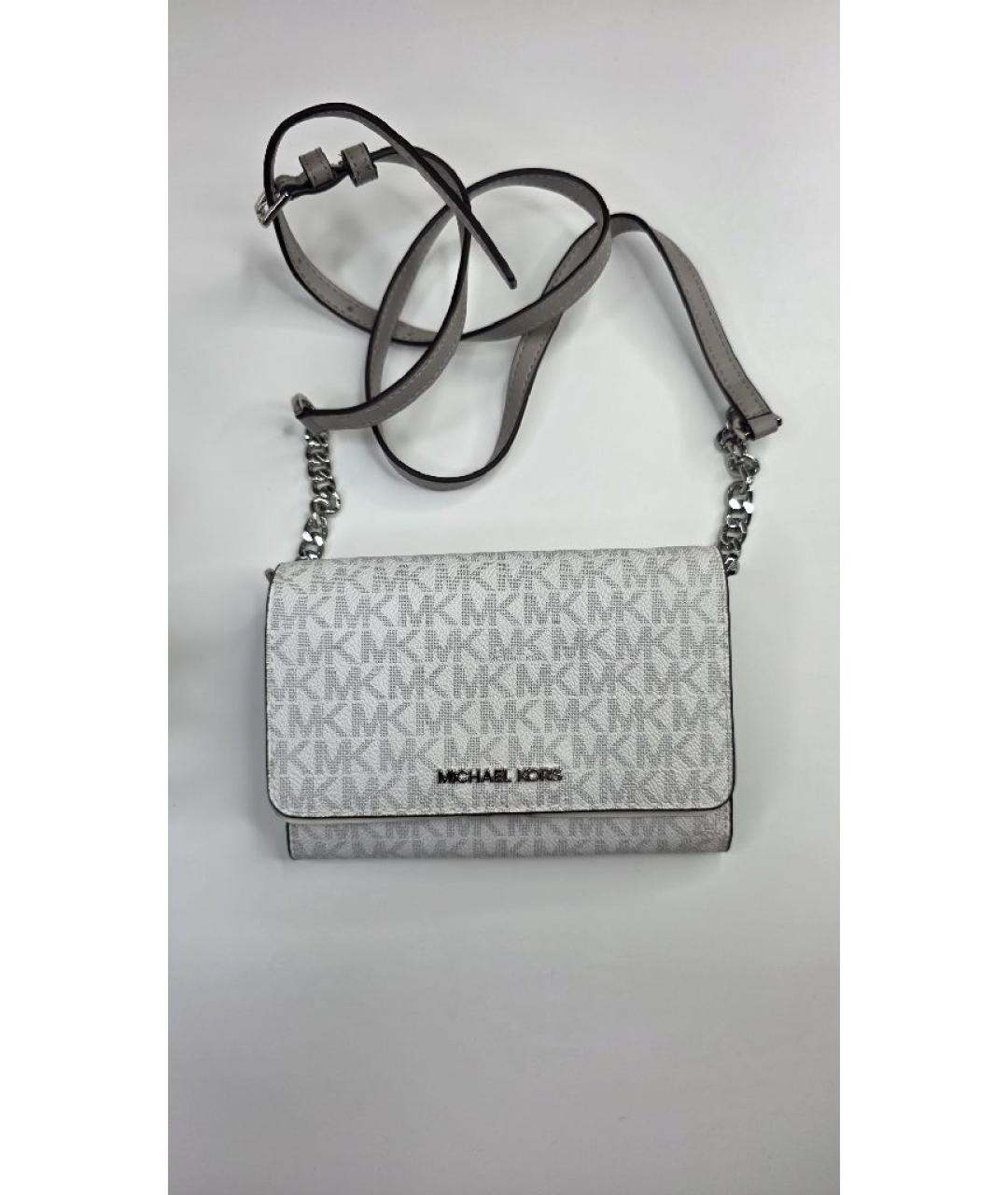 MICHAEL KORS Белая сумка через плечо, фото 7