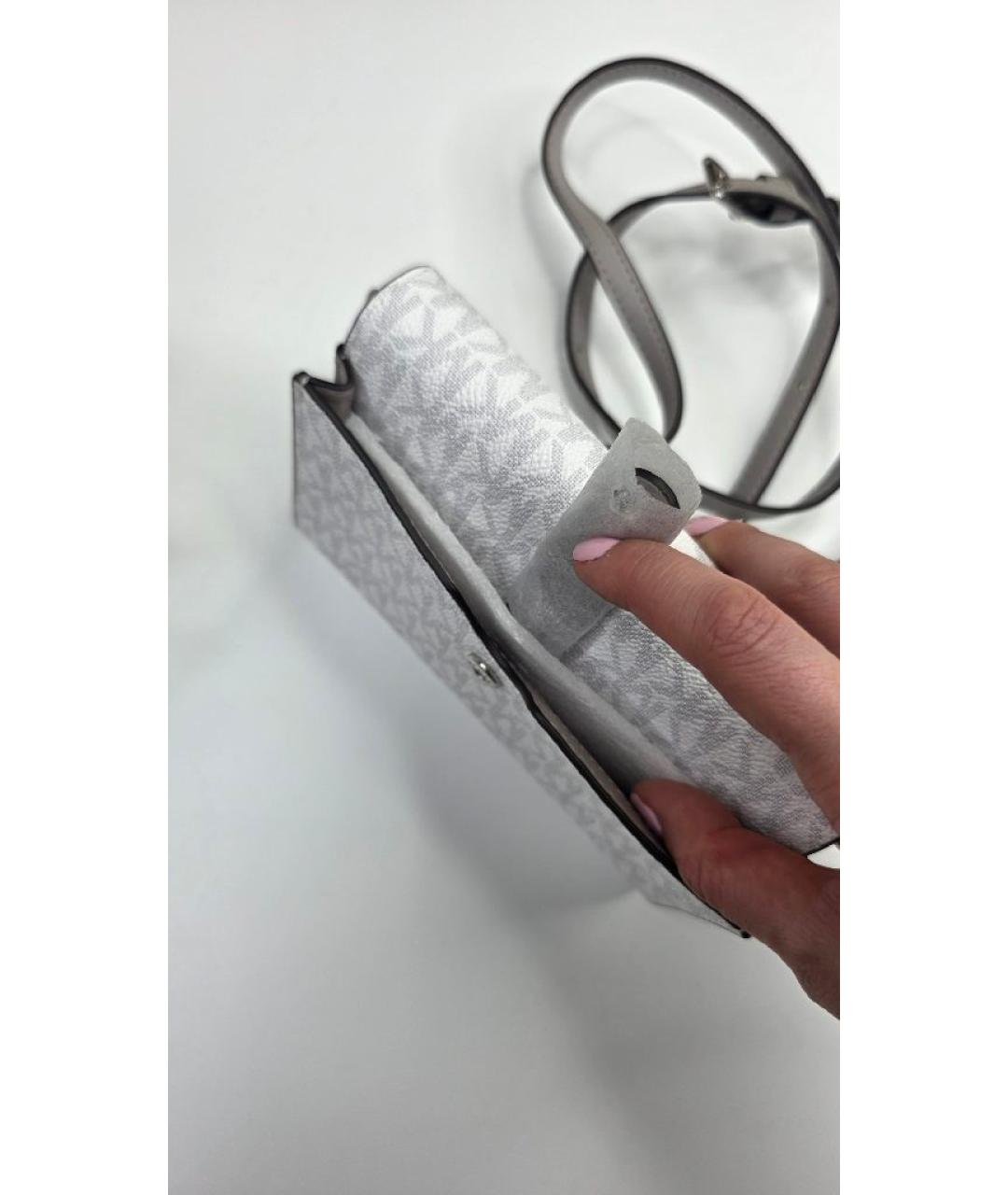 MICHAEL KORS Белая сумка через плечо, фото 3