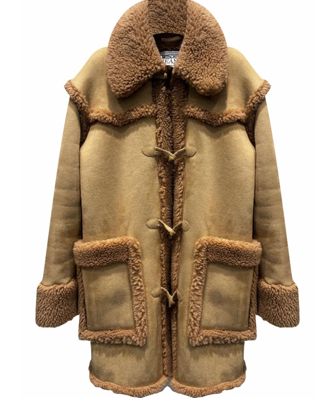 MOSCHINO Бежевая шуба, фото 1