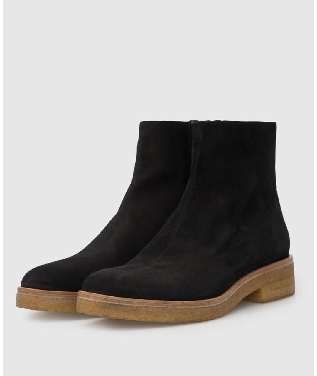 THE ROW Черные замшевые полусапоги, фото 2