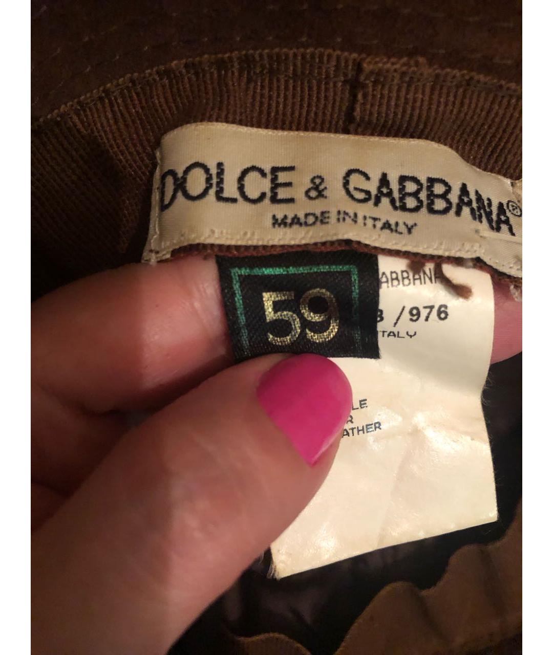 DOLCE&GABBANA Коричневая панама, фото 6