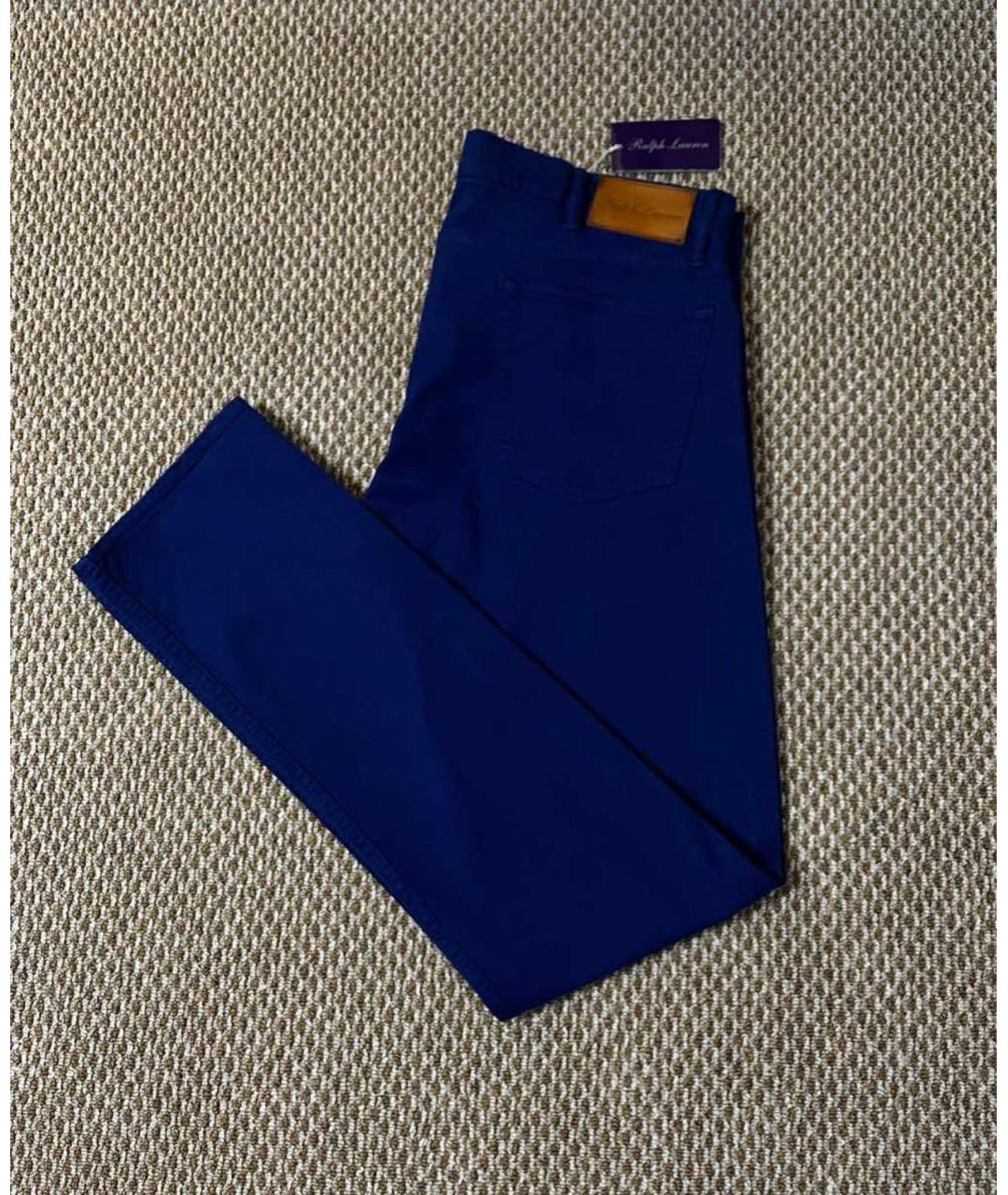 RALPH LAUREN PURPLE LABEL Синие джинсы, фото 4