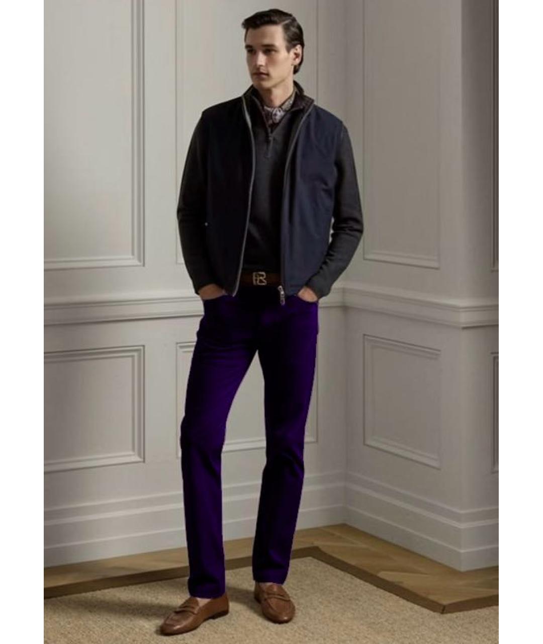 RALPH LAUREN PURPLE LABEL Фиолетовые джинсы, фото 7