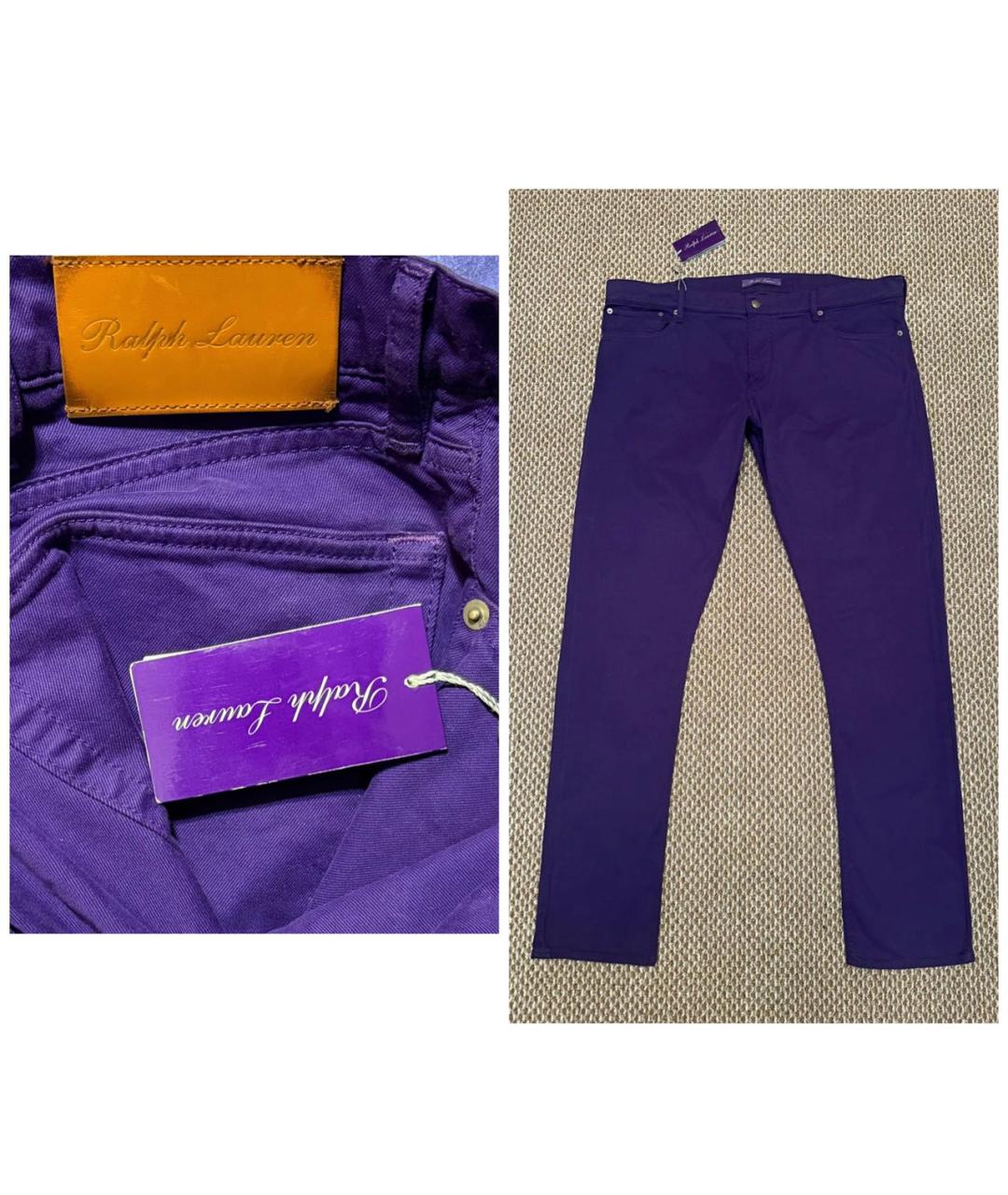 RALPH LAUREN PURPLE LABEL Фиолетовые джинсы, фото 2