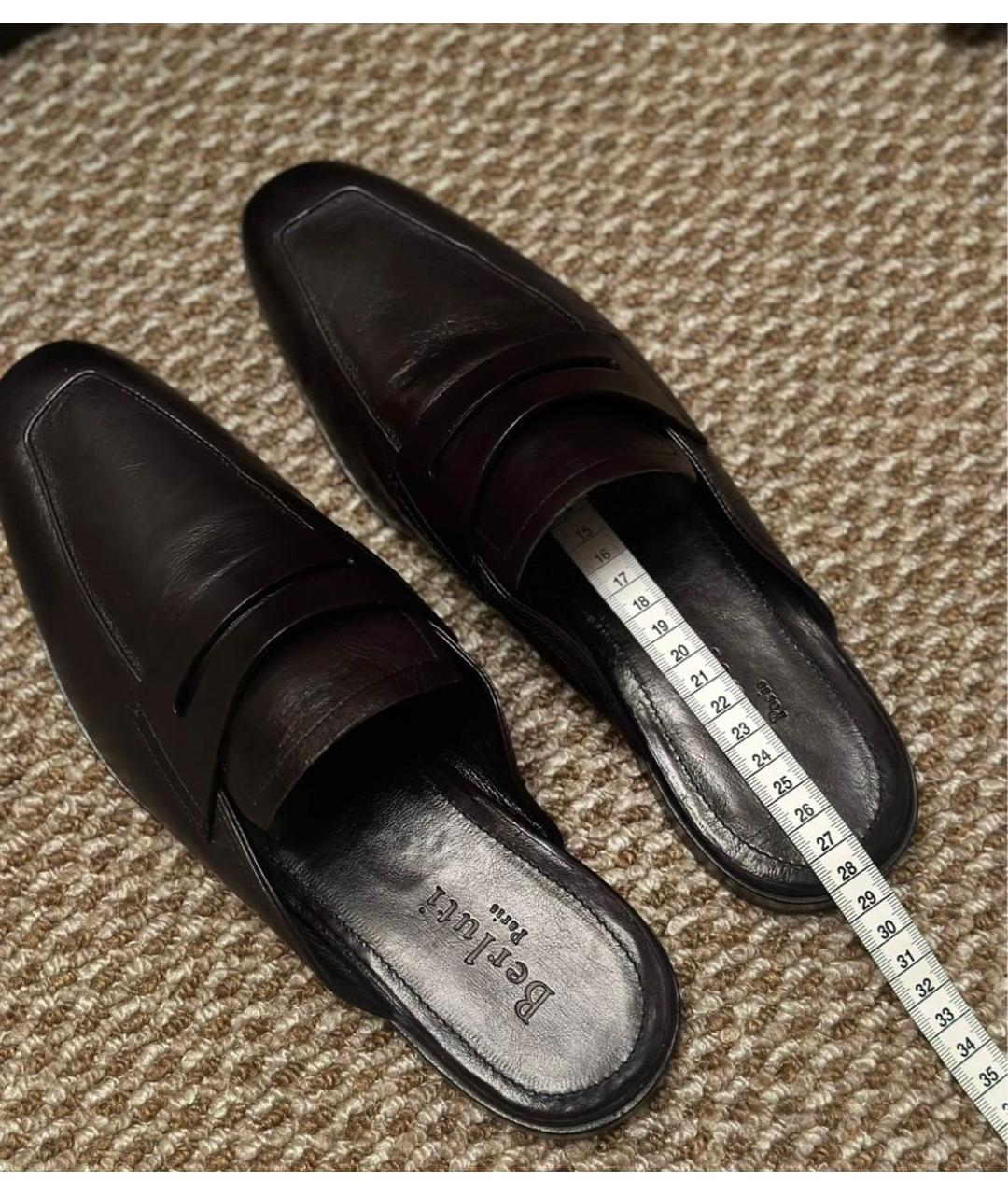 BERLUTI Черные кожаные лоферы, фото 8